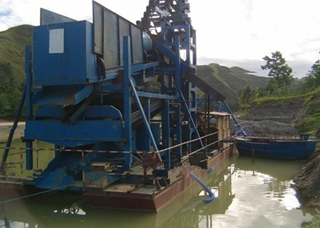处理原矿200T/h的淘金船-朝鲜工作现场