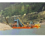 处理原矿200T/h的淘金船-老挝工作现场