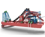 淘金船模型图
